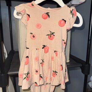 Kyte Baby Peach Print Baby Dress